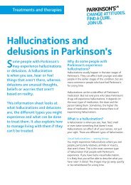 Hallucinations and delusions in Parkinson's ... - Parkinson's UK