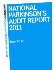 National Parkinson's Audit report 2011 (PDF, 1.4MB) - Parkinson's UK
