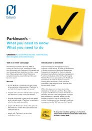 'Get it on time' hospital checklist - England (PDF ... - Parkinson's UK
