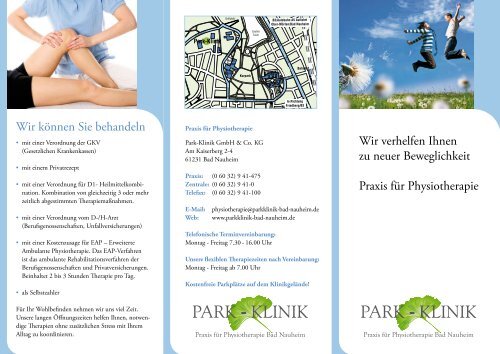 Wir verhelfen Ihnen zu neuer Beweglichkeit - Park-Klinik Bad Nauheim