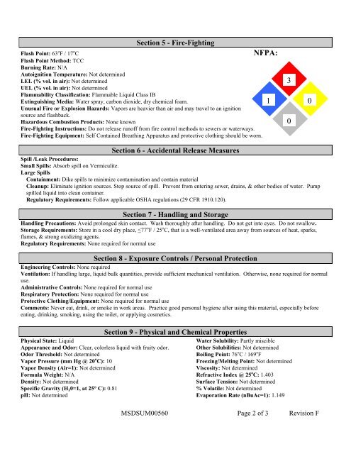 Material Safety Data Sheet - Cardinal Health DFU/MSDS