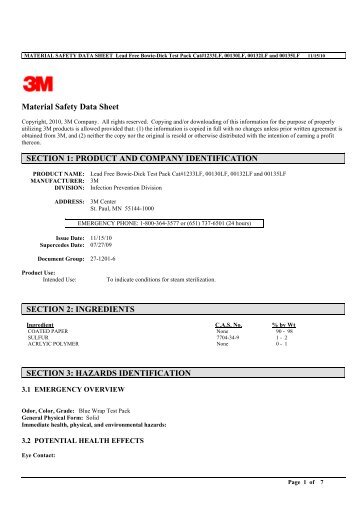 Cardinal Health DFU/MSDS