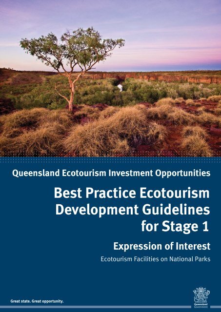 Best Practice Ecotourism Development Guidelines for Stage 1