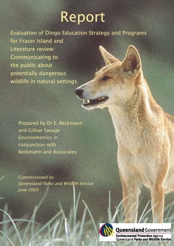 Evaluation of Dingo Education Strategy and Programs for Fraser ...