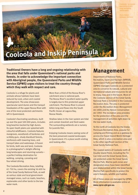 Cooloola Recreation Area visitor guide - Department of National ...