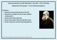 Vorlesung „Nietzsche und die Philosophie ... - PD Dr. Dirk Solies