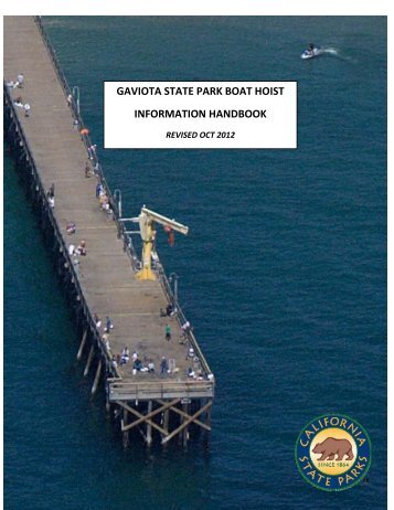 Boat Hoist Program Information Handbook - California State Parks