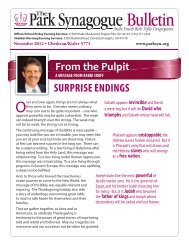 SURPRISE ENDINGS From the Pulpit - the Park Synagogue