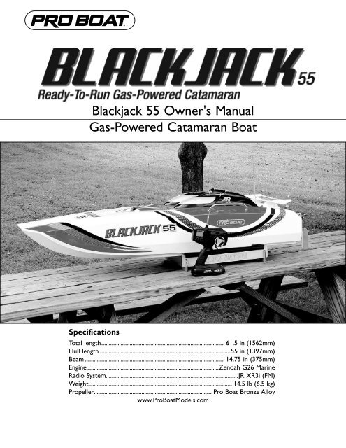 proboat blackjack 55 parts