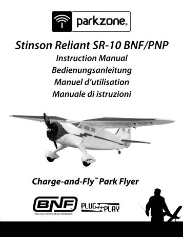 Stinson Reliant SR-10 BNF/PNP - HobbyTown USA