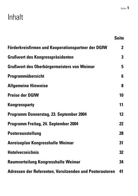 Seminarraum 3 - Deutsche Gesellschaft für Wundheilung und ...