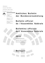 Beilagen â StÃ¤nderat - Schweizer Parlament