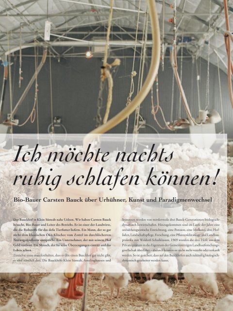 defu-Biofutter: Tier & Leben - Das Magazin vom Bio-Bauern