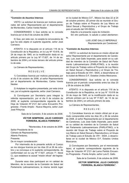 DIARIO DE SESIONES - Poder Legislativo