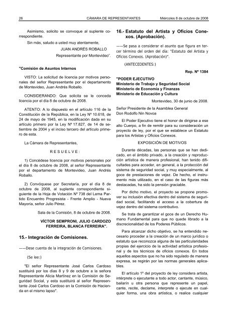 DIARIO DE SESIONES - Poder Legislativo