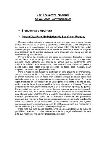 1er Encuentro Nacional de Mujeres ... - Poder Legislativo