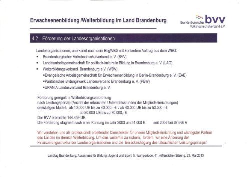 Landtag Brandenburg P-ABJS 5/41 Protokoll - Land Brandenburg