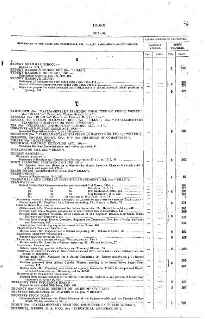 1914 - 1924 - Parliament of New South Wales