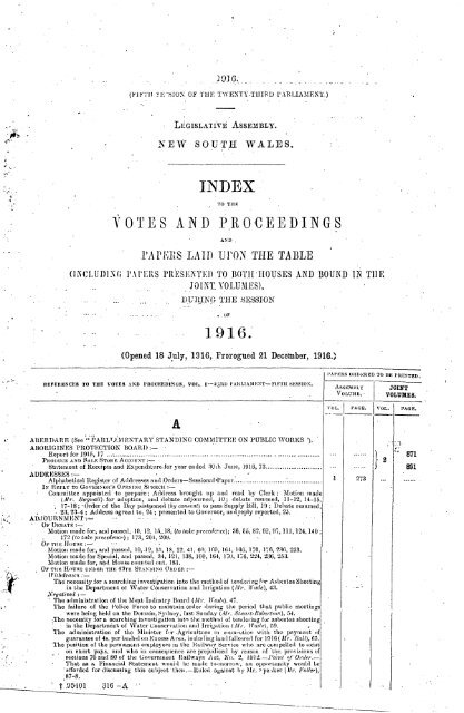 1914 - 1924 - Parliament of New South Wales