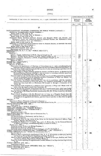 1914 - 1924 - Parliament of New South Wales