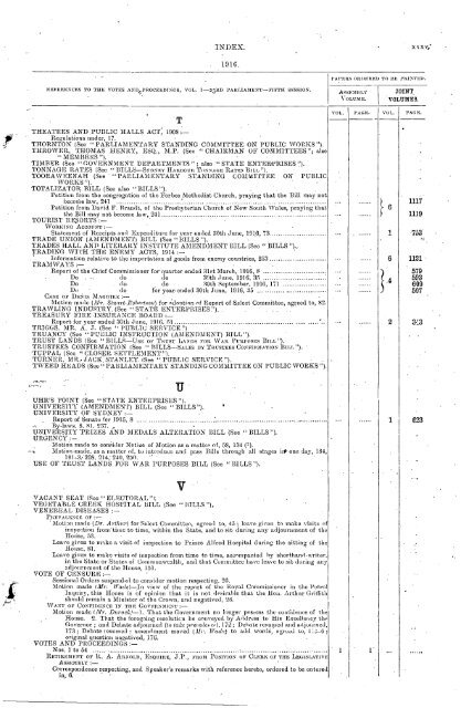 1914 - 1924 - Parliament of New South Wales