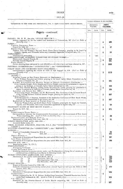 1914 - 1924 - Parliament of New South Wales