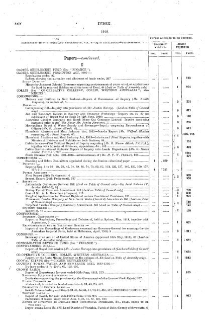 1914 - 1924 - Parliament of New South Wales