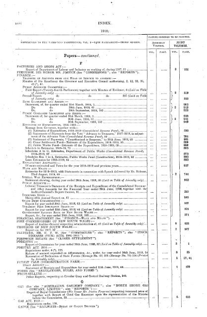 1914 - 1924 - Parliament of New South Wales