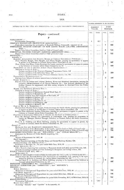 1914 - 1924 - Parliament of New South Wales