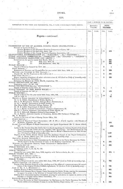 1914 - 1924 - Parliament of New South Wales