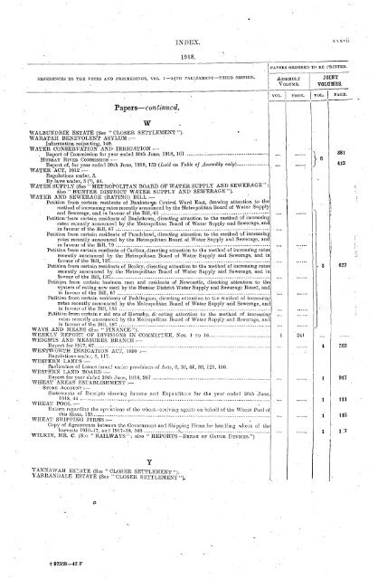 1914 - 1924 - Parliament of New South Wales