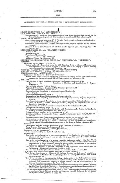 1914 - 1924 - Parliament of New South Wales