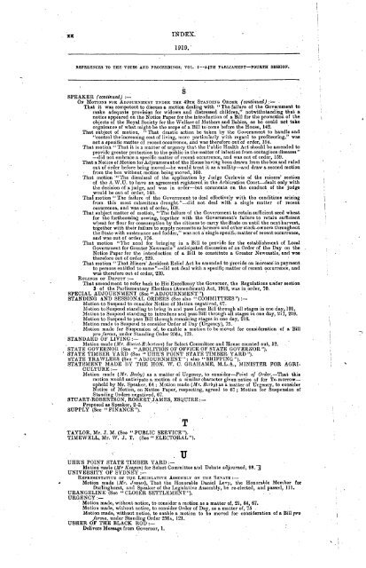 1914 - 1924 - Parliament of New South Wales