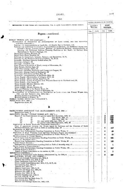 1914 - 1924 - Parliament of New South Wales