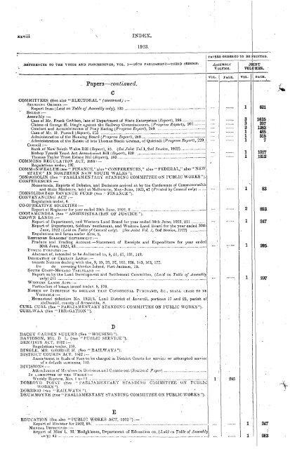 1914 - 1924 - Parliament of New South Wales