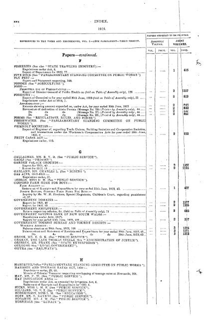 1914 - 1924 - Parliament of New South Wales