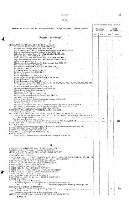 1914 - 1924 - Parliament of New South Wales