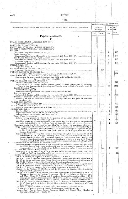 1914 - 1924 - Parliament of New South Wales