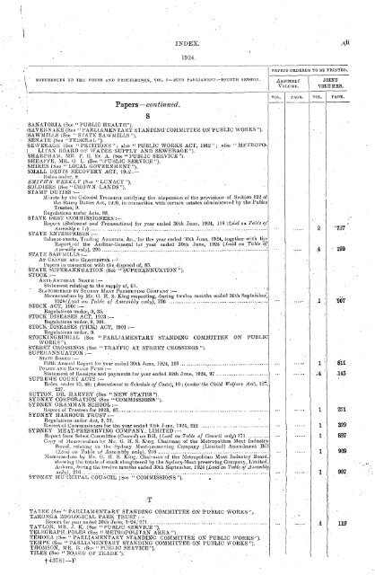 1914 - 1924 - Parliament of New South Wales