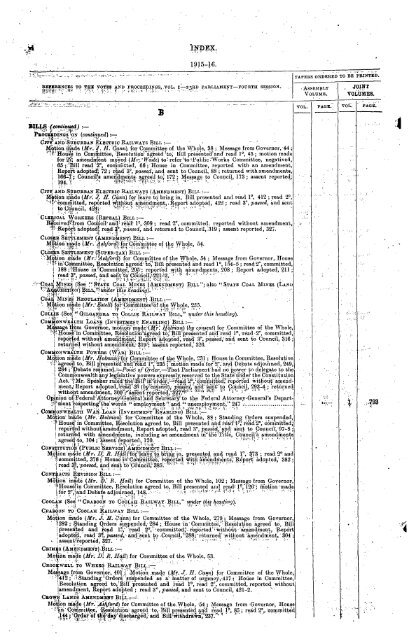 1914 - 1924 - Parliament of New South Wales