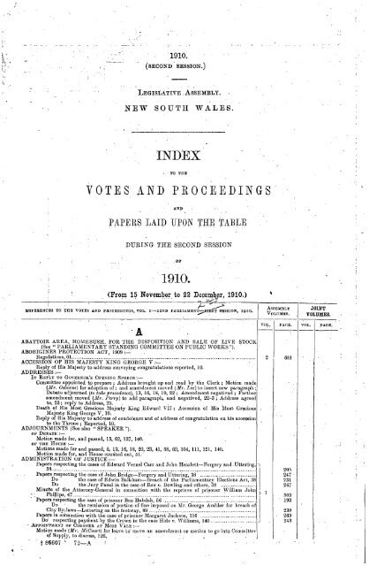 1904 - 1913 - Parliament of New South Wales
