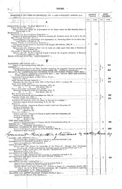 1904 - 1913 - Parliament of New South Wales