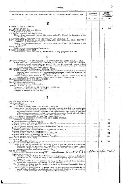 1904 - 1913 - Parliament of New South Wales