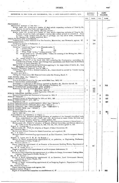 1904 - 1913 - Parliament of New South Wales