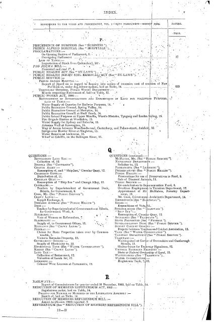 1904 - 1913 - Parliament of New South Wales