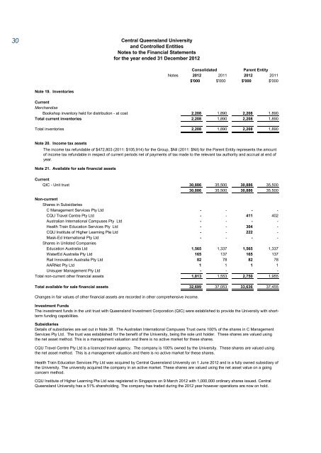 CQUniversity Annual Report - Central Queensland University