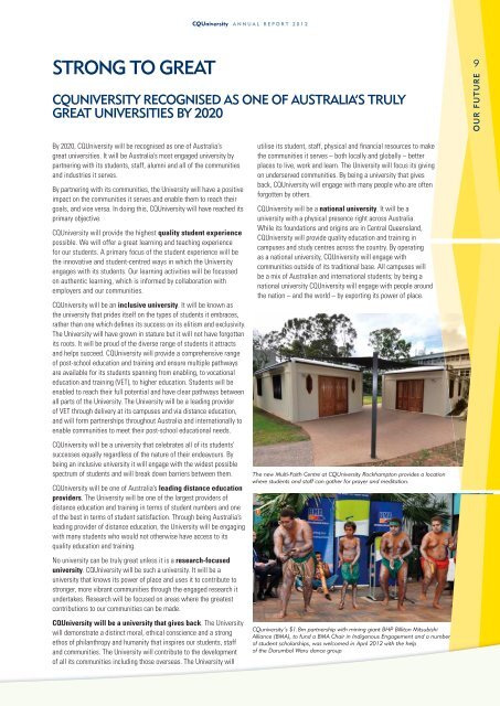 CQUniversity Annual Report - Central Queensland University