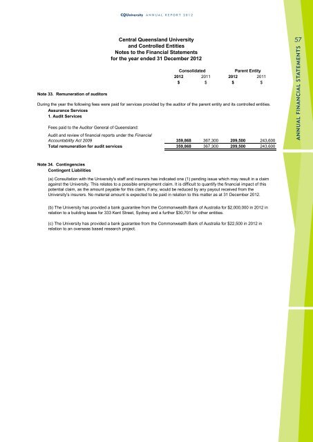 CQUniversity Annual Report - Central Queensland University