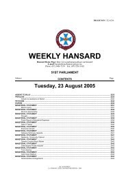 weekly hansard - Queensland Parliament - Queensland Government