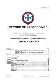 RECORD OF PROCEEDINGS - Queensland Parliament ...